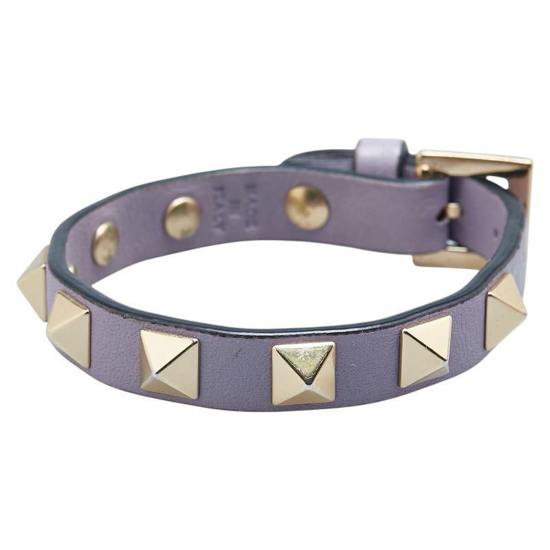 VALENTINO（ヴァレンティノ） ロックスタッズ ブレスレット パープル