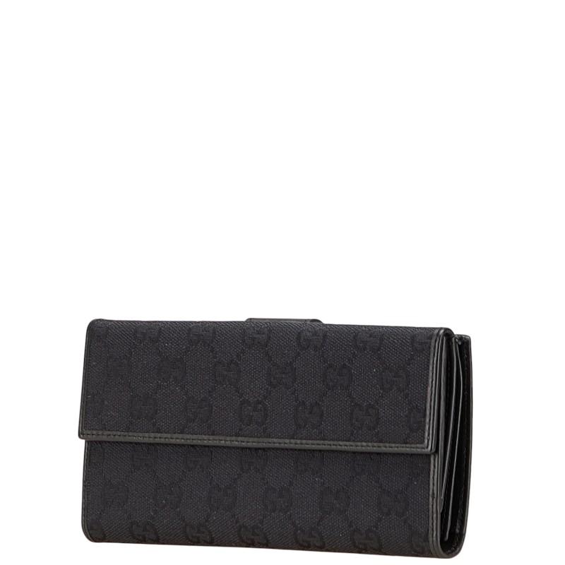 GUCCI グッチ GGキャンバス 長財布 035 2888 ブラック