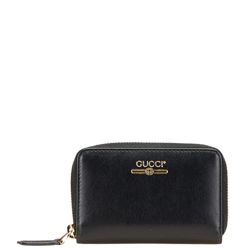 GUCCI（グッチ） ロゴ コインケース 547597 ブラック レザー