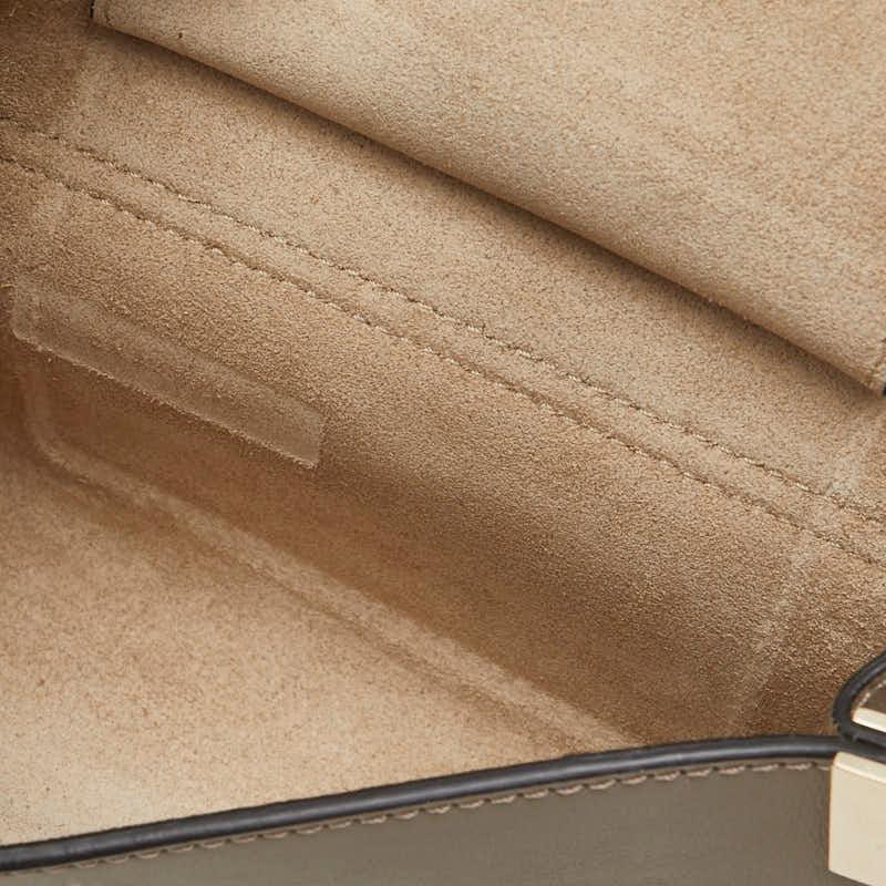 Chloe（クロエ） フェイ 斜め掛け ショルダーバッグ グレージュ レザー