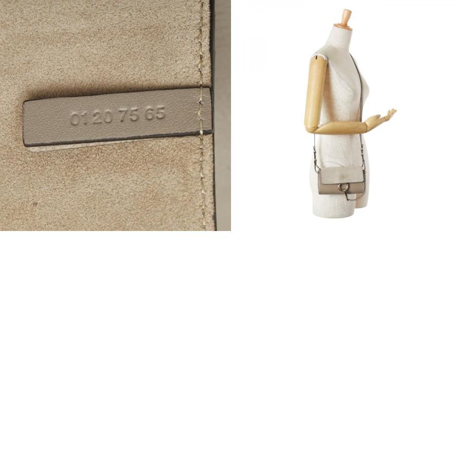 【極美品】クロエ フェイ スエード　ショルダーバッグ　グレージュ Chloe（クロエ） フェイ 斜め掛け ショルダーバッグ グレージュ レザー