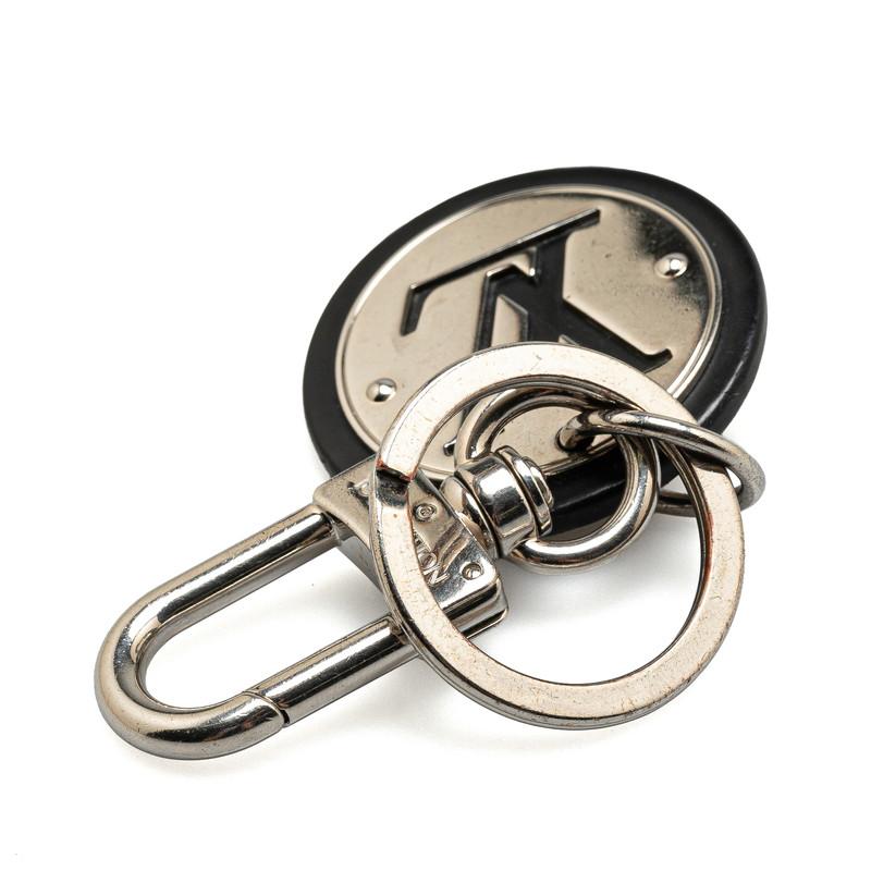 ルイヴィトン LOUIS VUITTON キーホルダー・LV サークル キーリング バッグチャーム M00741 シルバー ブラック【中古】Aランク LOUIS VUITTON（ルイ・ヴィトン） キーホルダー・LV サークル