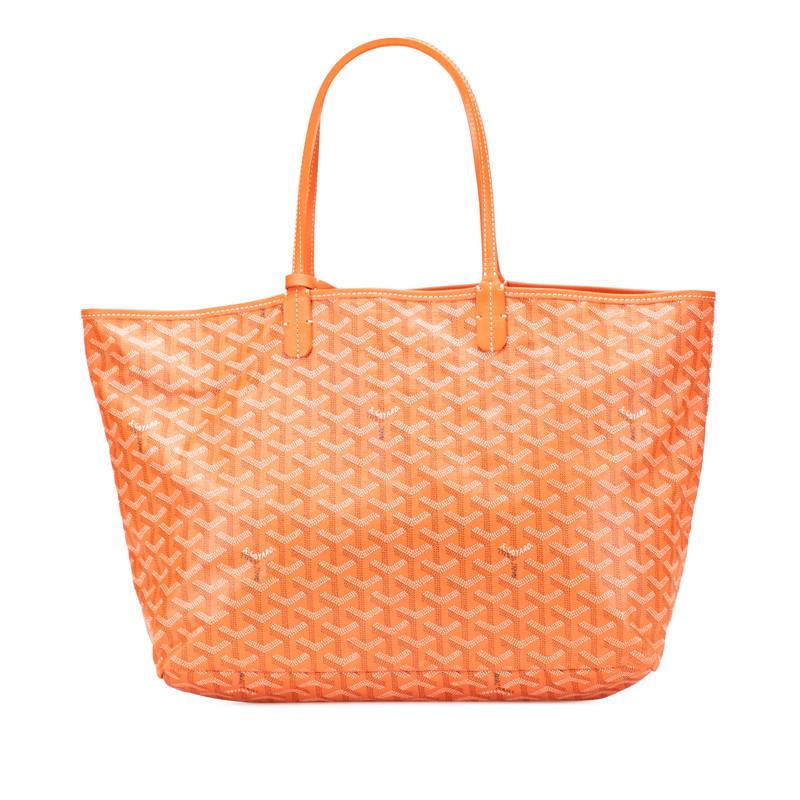 ゴヤール サンルイPM トートバッグ オレンジ PVC レディース GOYARD 【中古】 GOYARD（ゴヤール） サンルイPM トートバッグ オレンジ PVC レディース