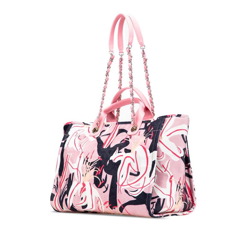CHANEL（シャネル） ドーヴィル トートバッグ ハンドバッグ ピンク