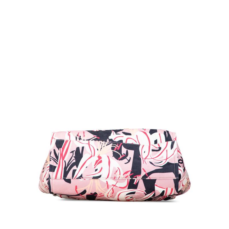 シャネル ドーヴィル トートバッグ ハンドバッグ ピンク マルチカラー ベロア レザー レディース CHANEL 【中古】 CHANEL（シャネル） ドーヴィル トートバッグ ハンドバッグ ピンク