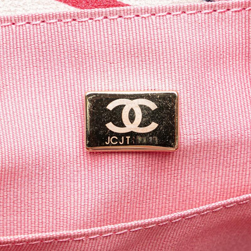 【中古】CHANEL シャネル ドーヴィルGM チェーントート ショルダーバッグ ピンク レザー 22番台 レディース【質屋】 CHANEL（シャネル） ドーヴィルGM ピンク チェーン トートバッグ