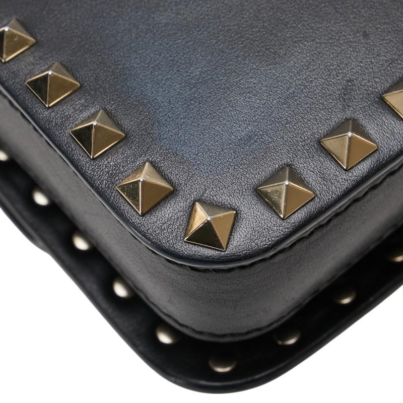美品 本物正規品 VALENTINO ロックスタッズ バッグ 黒 NOIR 限定 VALENTINO（ヴァレンティノ） ロックスタッズ ショルダーバッグ