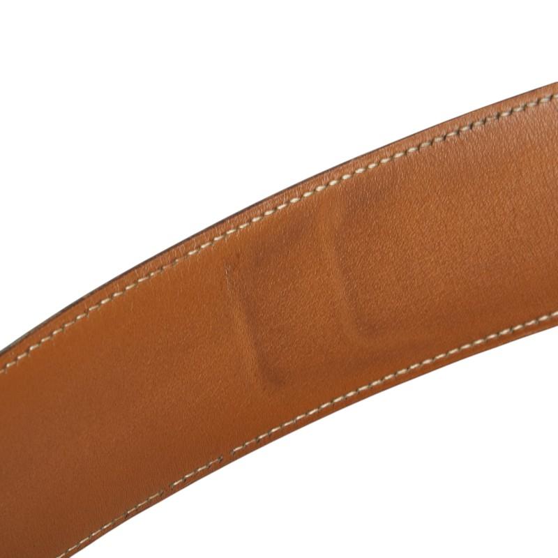 エルメス ホースバックル ベルト サイズ：80 ブラック ブラウン レザー  