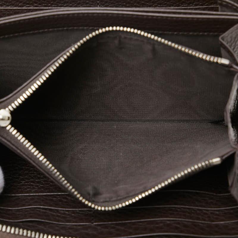GUCCI グッチ インターロッキングG 長財布 328318 ブラウン レザー  