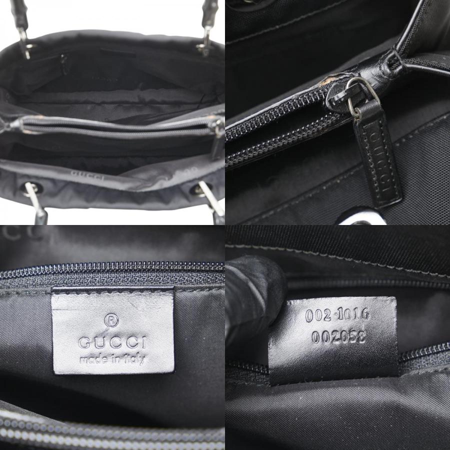 GUCCI（グッチ） バンブー ハンドバッグ 002 1016 ブラック ナイロン