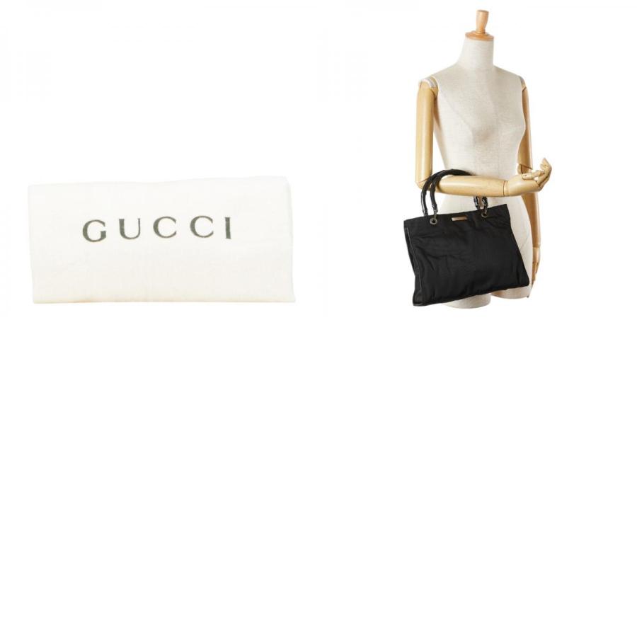 グッチ バンブー ハンドバッグ 002 1016 ブラック ナイロン レディース GUCCI 【中古】 GUCCI（グッチ） バンブー ハンドバッグ 002 1016 ブラック ナイロン