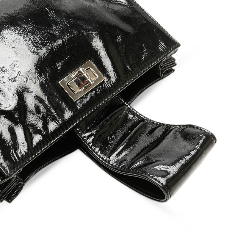 CHANEL（シャネル） 2.55 ハンドバッグ ブラック エナメル レザー