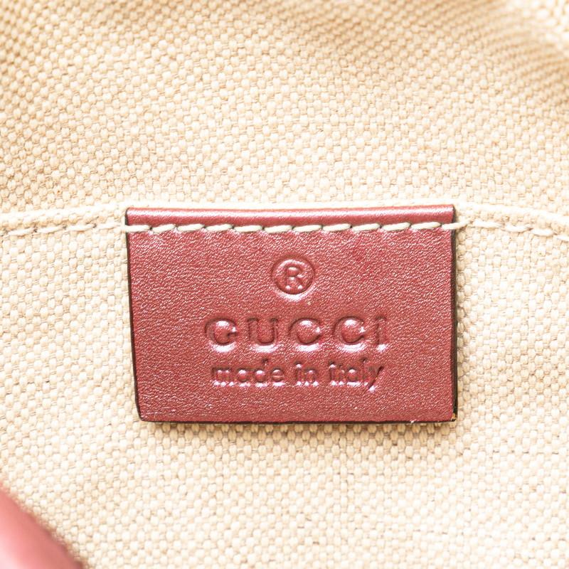 グッチ バンブー×マイクロシマ ショルダーバッグ レザー