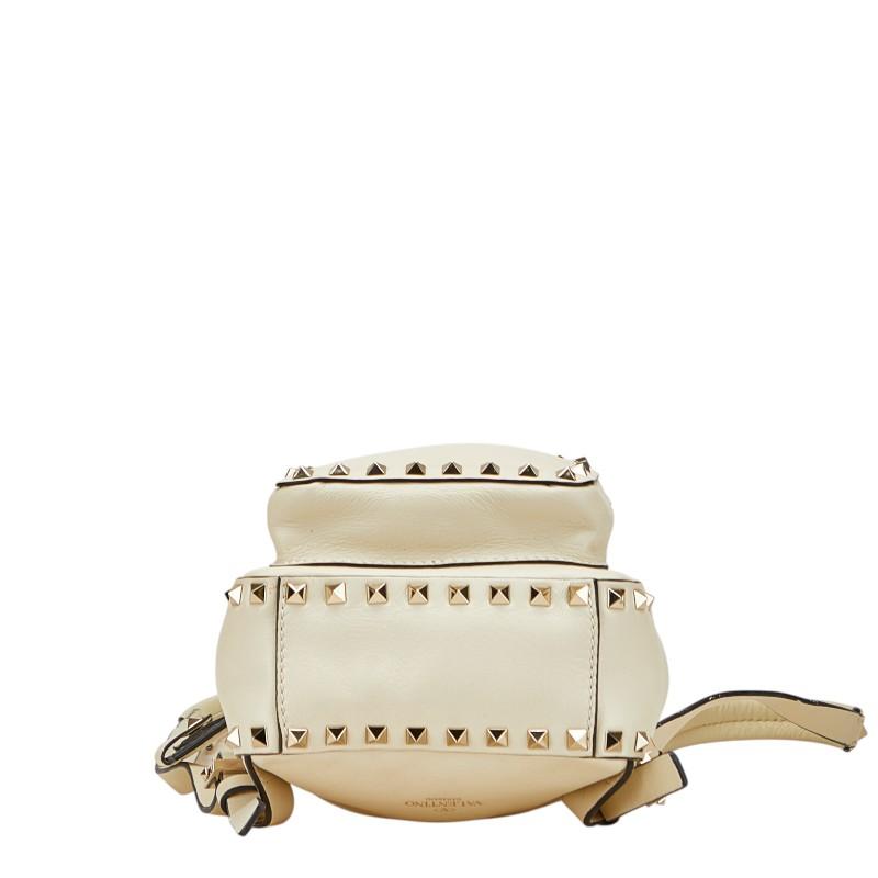 VALENTINO アイボリーリュック VALENTINO ヴァレンティノ スタッズ リュック バックパック ホワイト