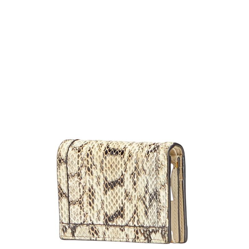GUCCI（グッチ） オフィディアGG パイソン 二つ折り財布 コンパクト