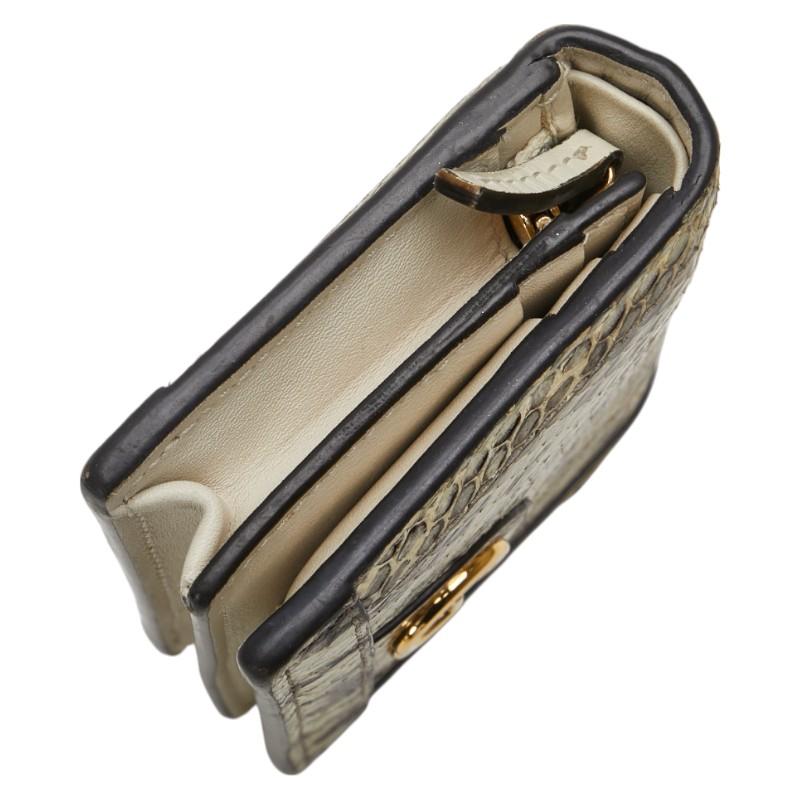 GUCCI グッチ オフィディアGG パイソン 二つ折り財布 コンパクト  