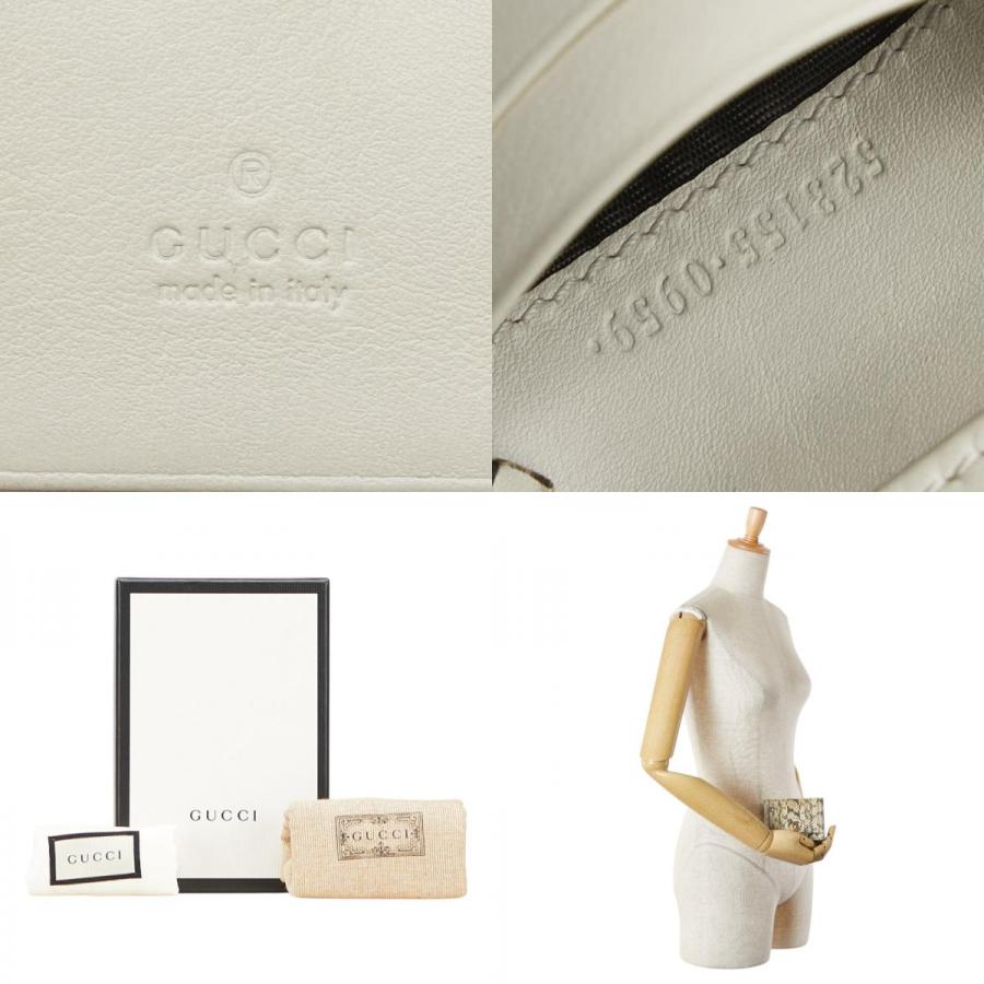 【極上美品】 259 GUCCI グッチ 2つ折り 財布 コンパクト GUCCI（グッチ） オフィディアGG パイソン 二つ折り財布 コンパクト