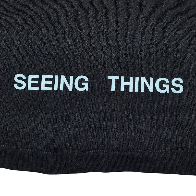 オフホワイト Seeing Things Caravaggio カラヴァッジョ 半袖Ｔシャツ サイズ:XL ブラック マルチカラー コットン OFF-WHITE 【中古】 オフホワイト Seeing Things Caravaggio カラヴァッジョ 半袖Tシャツ