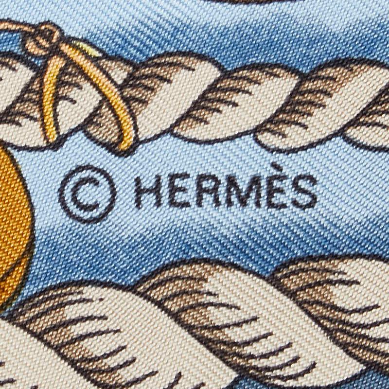 HERMES エルメス スカーフ カレ90 シルク 蒸気船 ヴィンテージ　レア HERMES（エルメス） カレ90 BATEAU A VAPEUR DE JOUFFROY DABBANS 1784