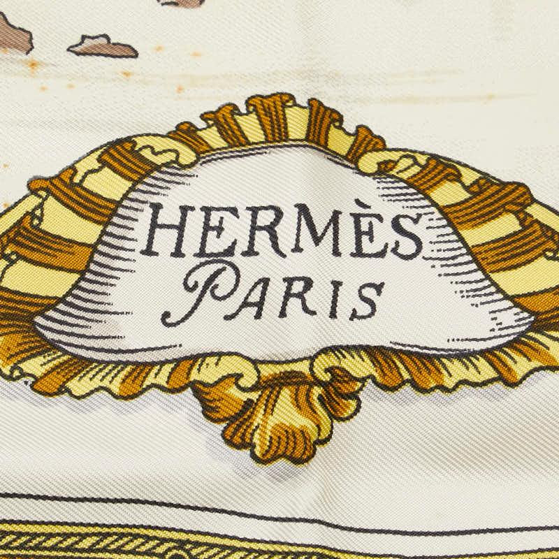 HERMES エルメス カレ90 LES PLAISIRS DU FROID 氷上の喜び スカーフ