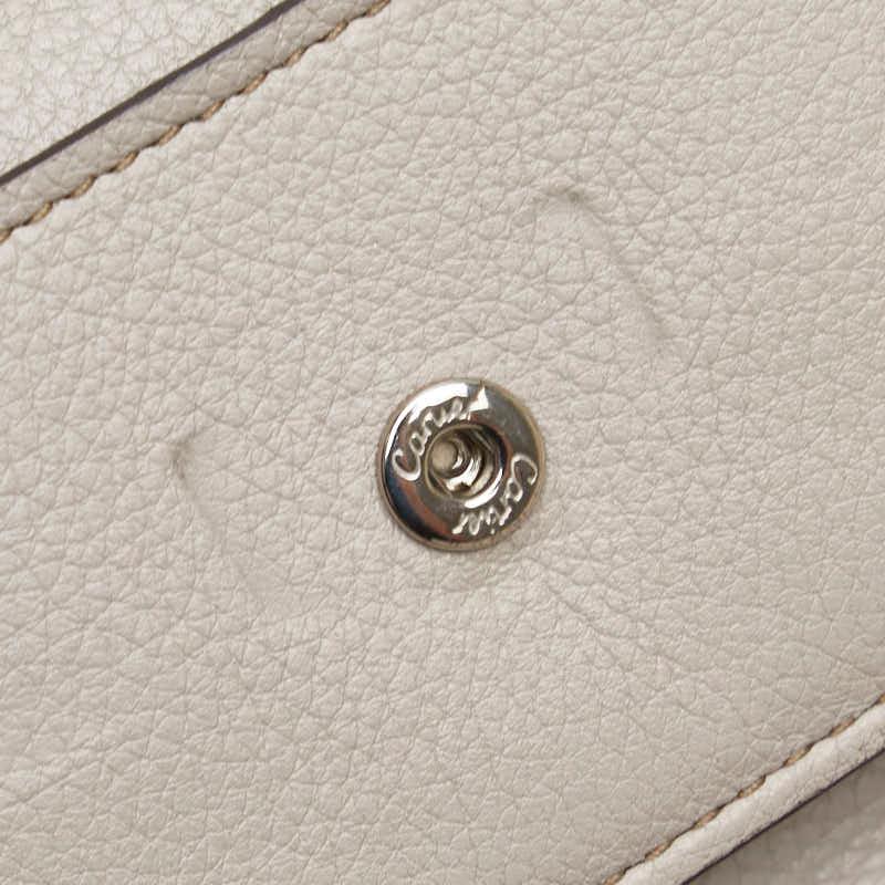 Cartier（カルティエ） Cドゥカルティエ 三つ折り財布 グレージュ