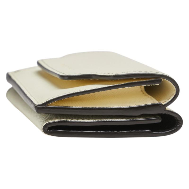 MARNI マルニ 三つ折り財布 コンパクトウォレット オフホワイト レザー  