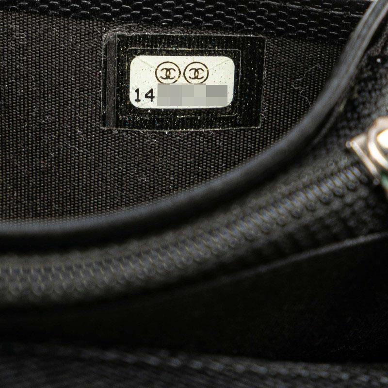 CHANEL シャネル ココボタン 長財布 ブラック レザー レディース