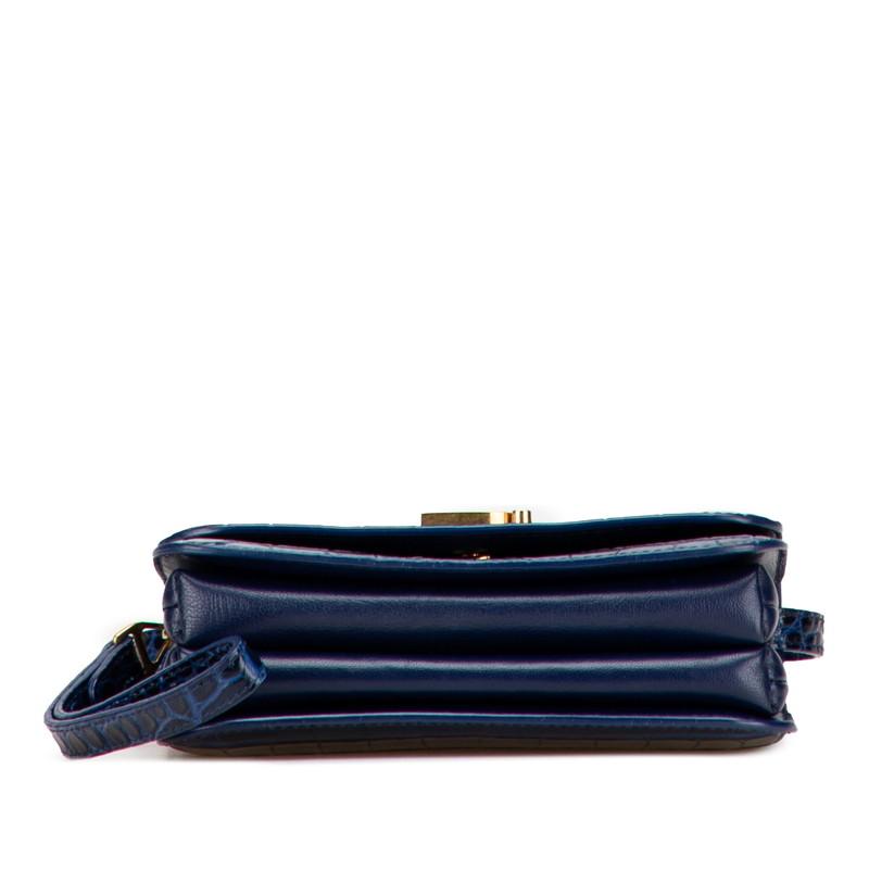 BALENCIAGA（バレンシアガ） Bロゴ クロコ型押し ショルダーバッグ