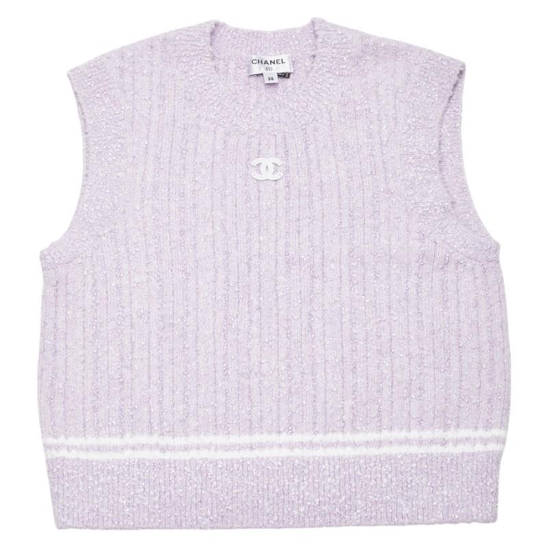 CHANEL（シャネル） ココマーク ベスト ノースリーブニット スカート