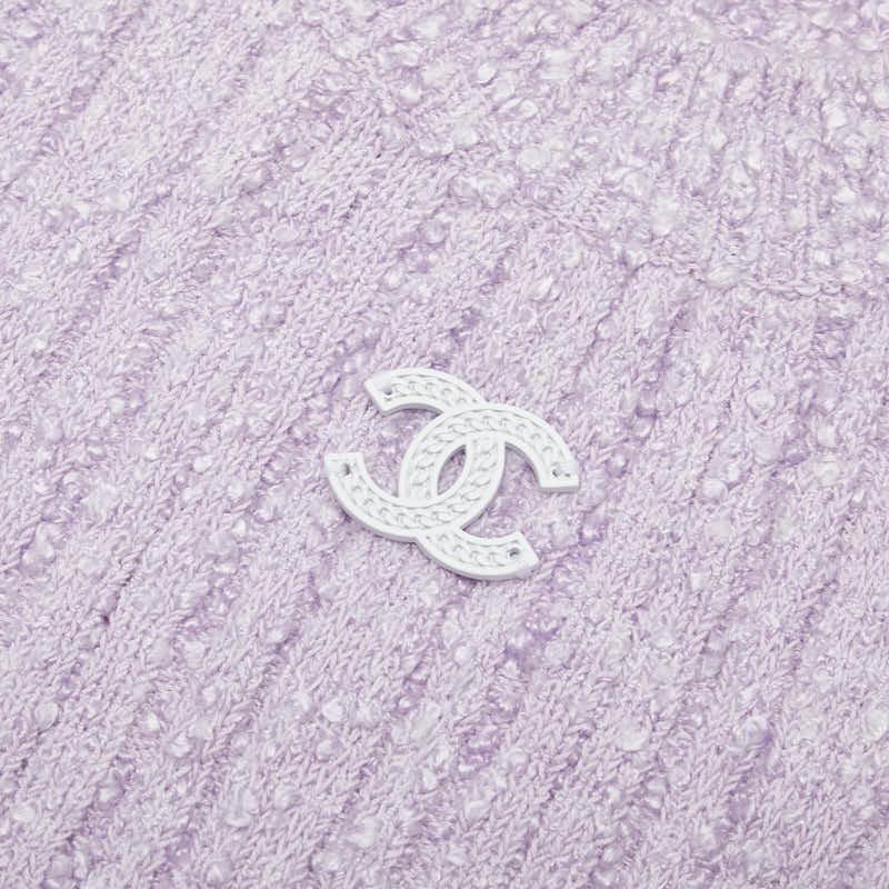 正規品　シャネル　CHANEL　ニット　ノースリーブニットスカート　白 楽天市場】シャネル ココマーク ベスト ノースリーブニット スカート