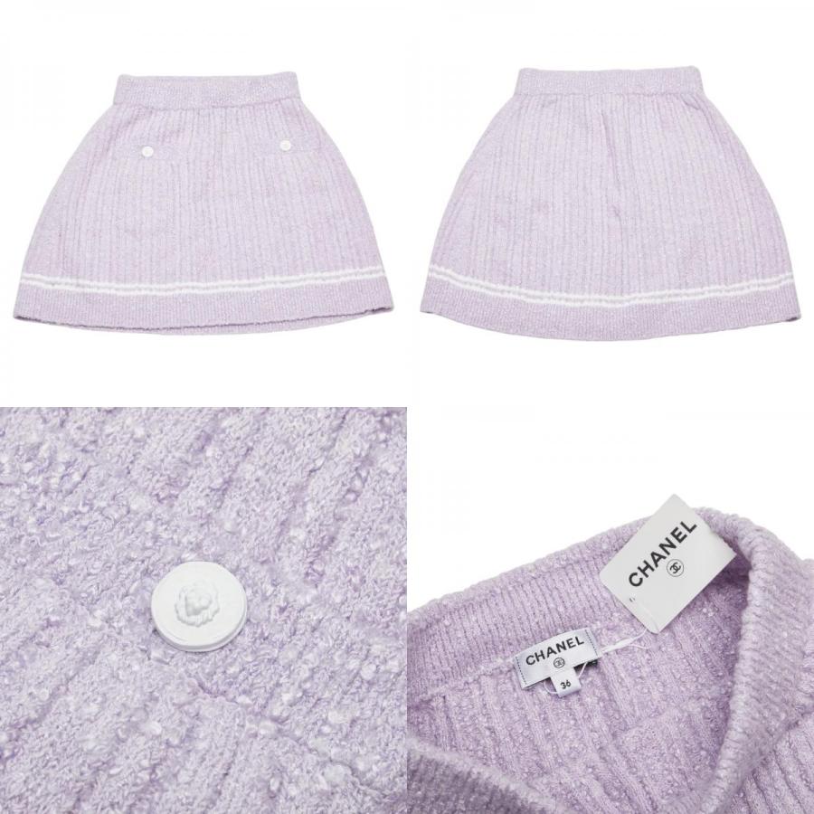 CHANEL（シャネル） ココマーク ベスト ノースリーブニット スカート