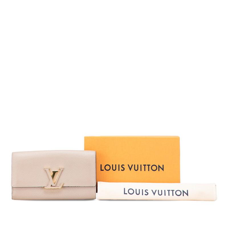 ルイ ヴィトン ポルトフォイユ カプシーヌ 長財布 M61249 ガレ ベージュ レザー レディース LOUIS VUITTON 【中古】 LOUIS VUITTON（ルイ・ヴィトン） ルイ ヴィトン ポルトフォイユ