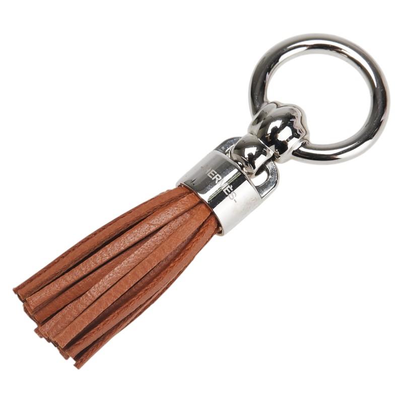 HERMES エルメス ツイリーリング セ ル ポンポン シルバー金具  