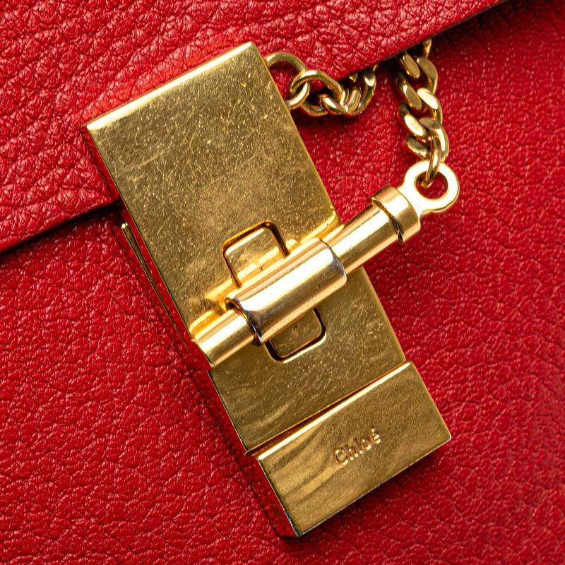 Chloé クロエ ヴィクトリア レザーバッグ 赤 お値下げご相談ください クロエの新作バッグはヒット確実な新エディターズバッグ