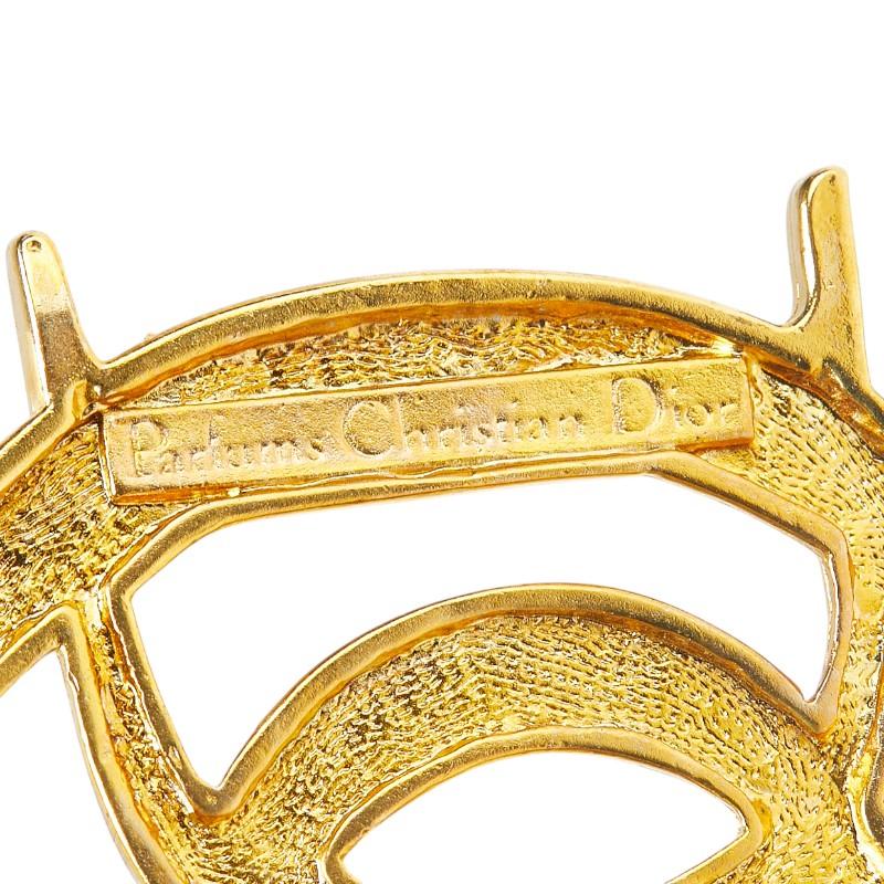 ディオール Diorロゴ ブローチ ゴールド メッキ レディース Dior