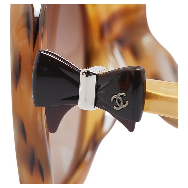 CHANEL シャネル ココマーク リボン サングラス 5171-A ベージュ