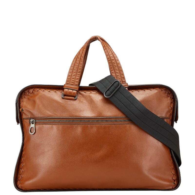 【BOTTEGA VENETA】ビジネスバッグ　イントレチャート　ダークブラウン ボッテガヴェネタ イントレチャート ビジネスバッグ ショルダー