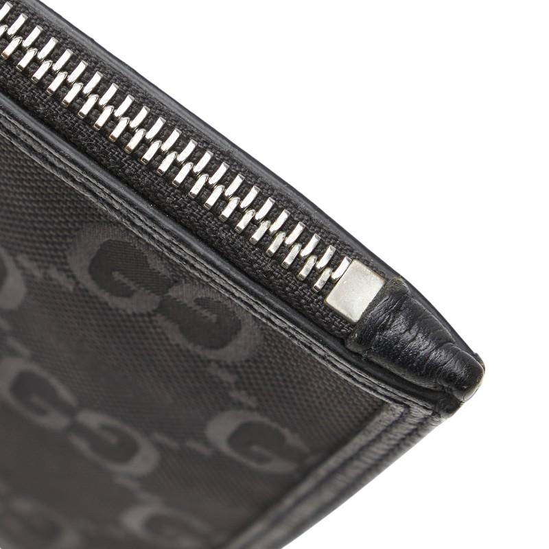 グッチ オフザグリッド クラッチバッグ 625598 ブラック ナイロン レザー レディース GUCCI 【中古】 GUCCI（グッチ） オフザグリッド クラッチバッグ 625598 ブラック