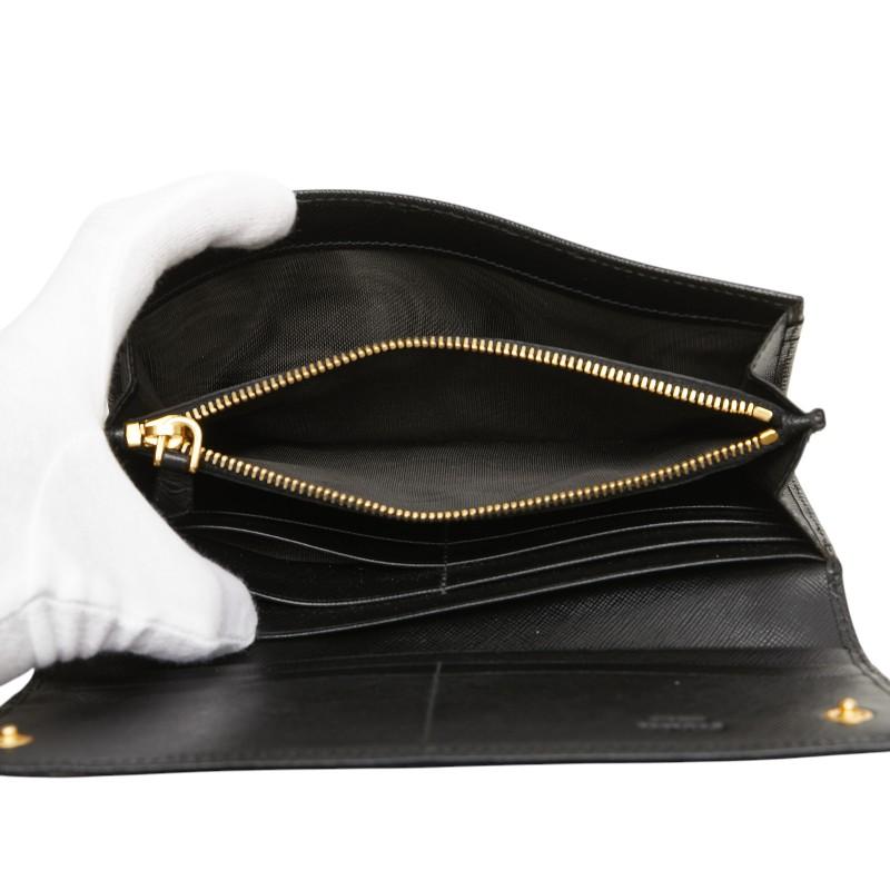 Prada 長財布 三角ロゴプレート  Glace'calf PRADA - Prada 長財布 三角ロゴプレート Glace'calfの通販 by