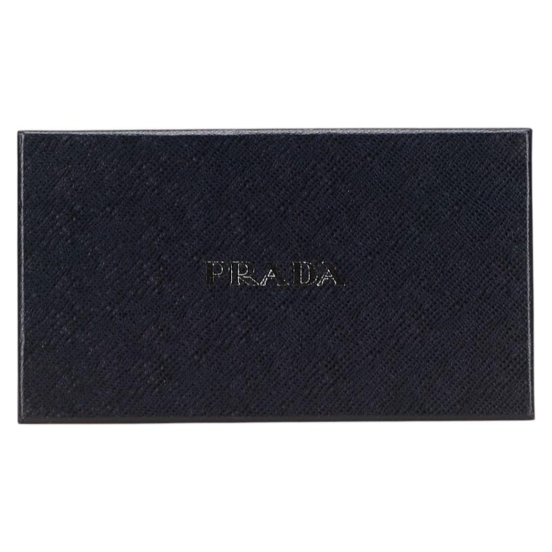 PRADA（プラダ） 三角ロゴプレート 長財布 ブラック レザー レディース