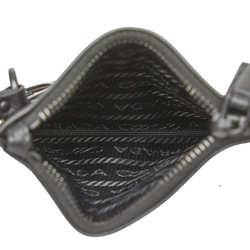 【美品】PRADA プラダ ナイロン×レザー コインケース 黒 ビンテージ 最安値挑戦中☆PRADA☆フィアーノレザー カードケース☆BLACK