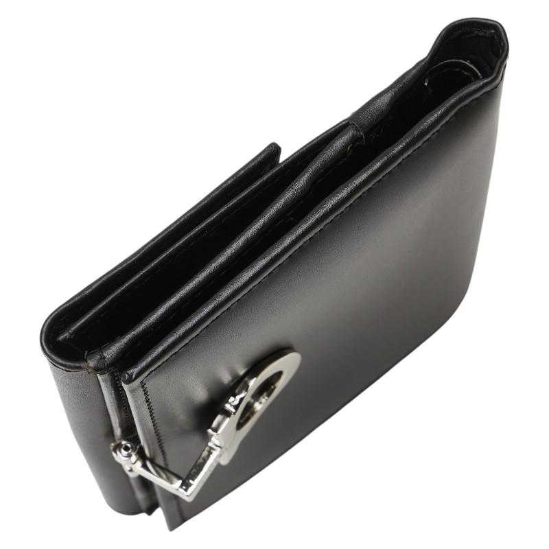 サルヴァトーレフェラガモ ガンチーニ 二つ折り財布 ブラック レザー