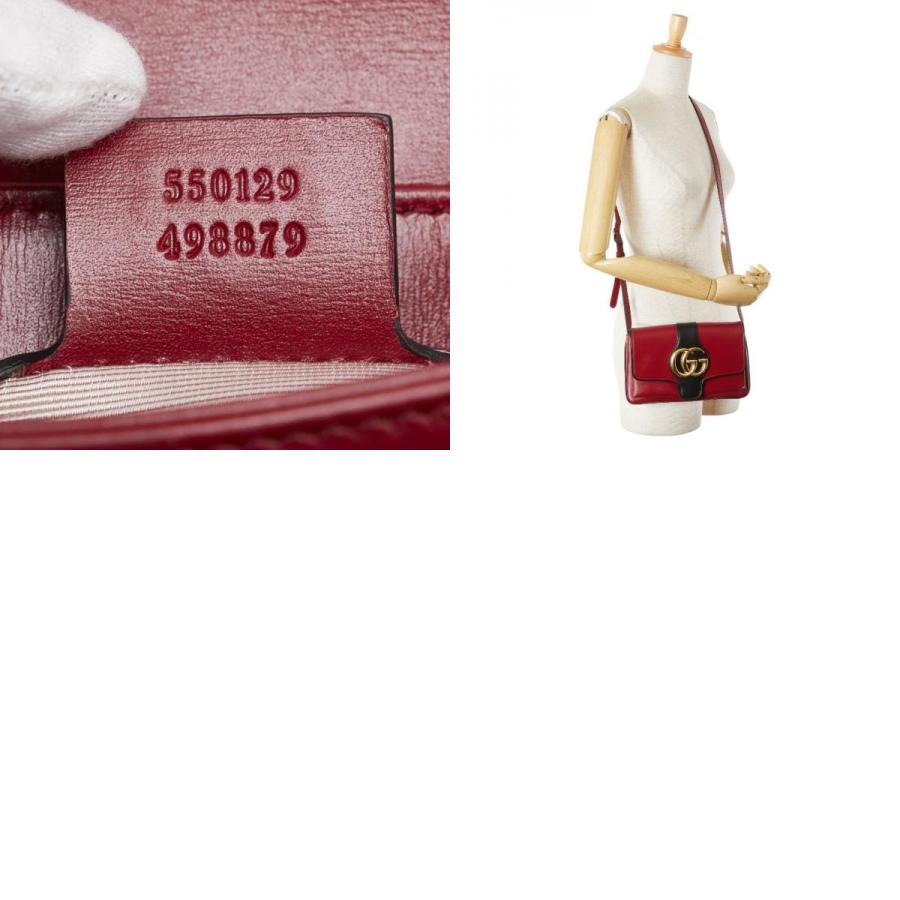 GUCCI（グッチ） GGマーモント アリー ショルダーバッグ 550129 レッド