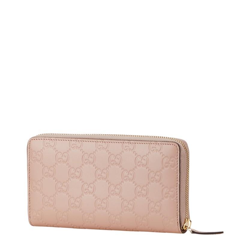 GUCCI（グッチ） グッチシマ リボン モチーフ 長財布 ラウンド