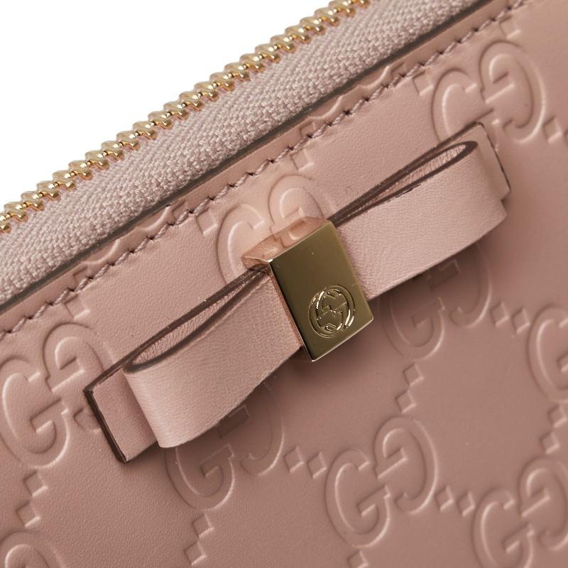 GUCCI（グッチ） グッチシマ リボン モチーフ 長財布 ラウンド