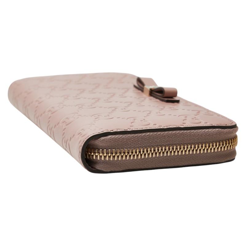 GUCCI（グッチ） グッチシマ リボン モチーフ 長財布 ラウンド