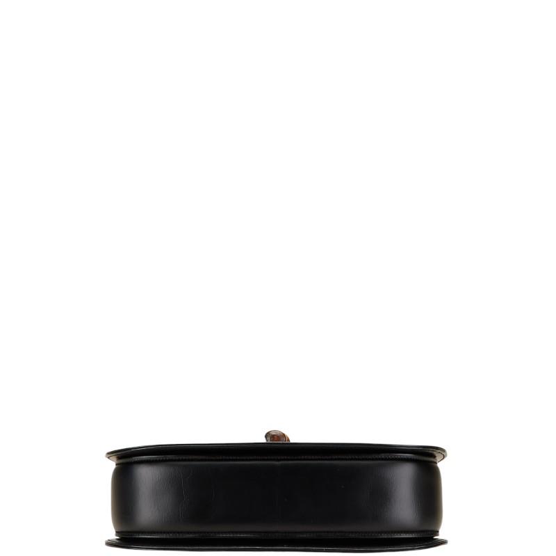 グッチ バンブー ハンドバッグ ショルダーバッグ 2WAY 000 1951 ブラック ブラウン レザー レディース GUCCI 【中古】 GUCCI（グッチ） バンブー ハンドバッグ ショルダーバッグ 2WAY 000
