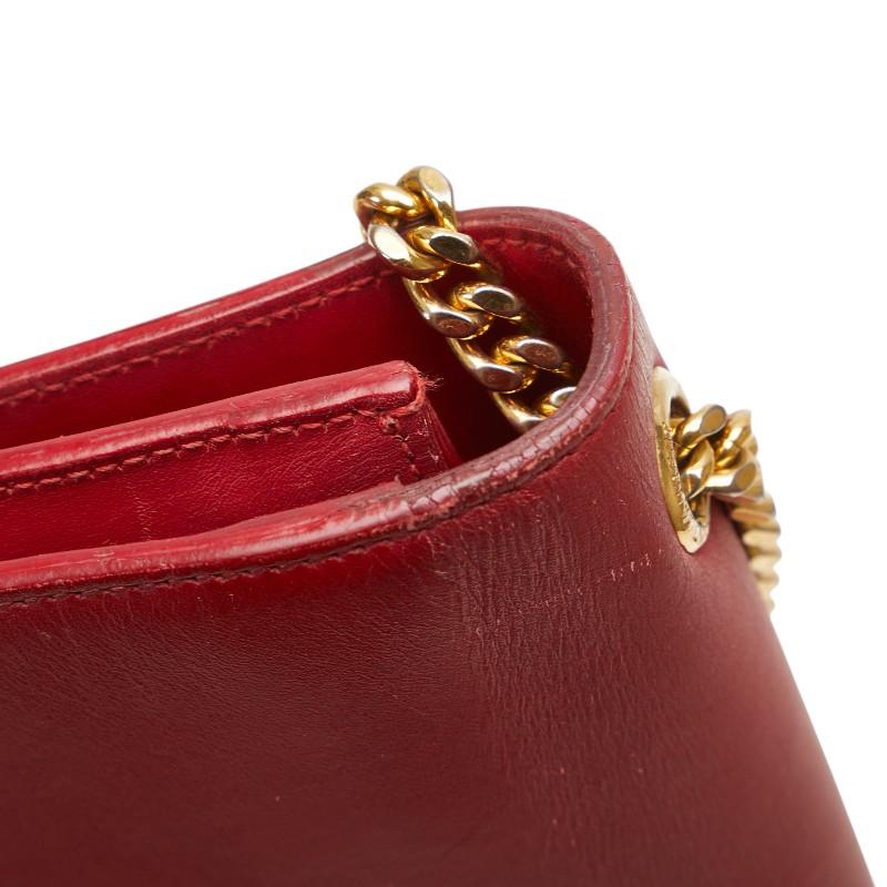 イヴ サンローラン リボン サテン ショルダーバッグ ポシェット レッド イヴ サンローラン リボン サテン ショルダーバッグ ポシェット