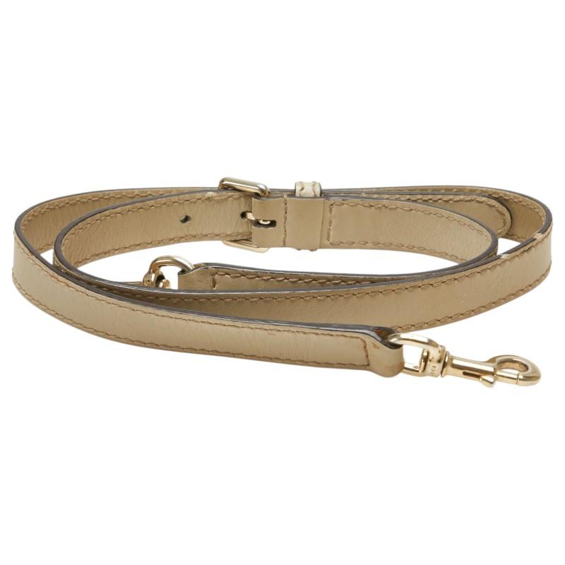 【ほぼ未使用】グッチ　GUCCI Gucci ストラップ　ショルダー　純正 GUCCI（グッチ） ショルダーストラップ グレージュ レザー レディース