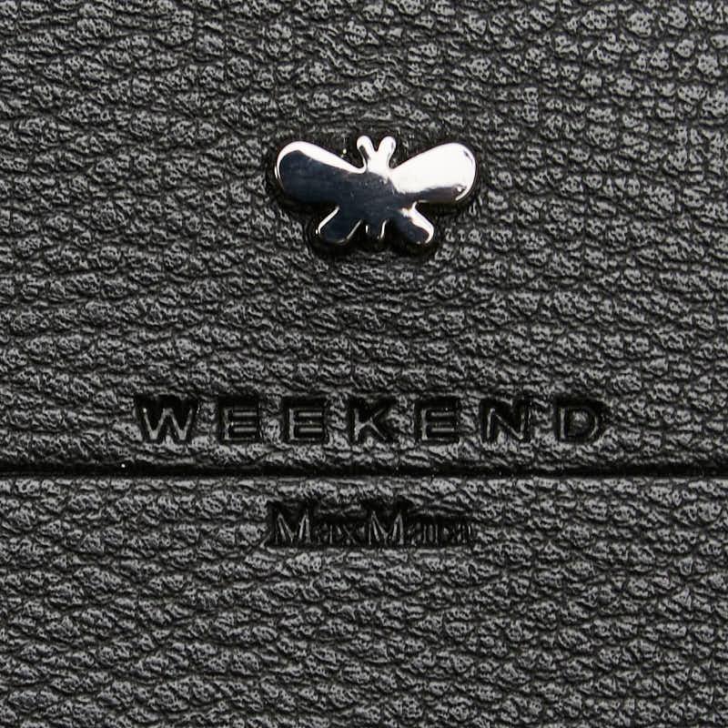 マックスマーラ ウィークエンド フォンショルダー ショルダーバッグ ブラック レザー レディース MAX MARA 【中古】_6